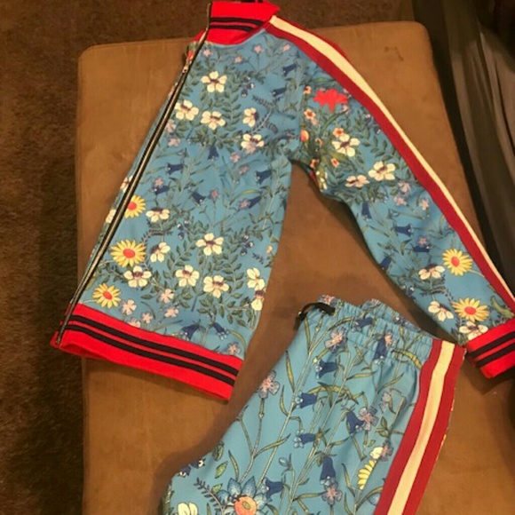 gucci flower tracksuit